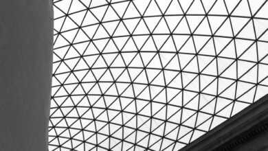 architecture, museum, the ceiling