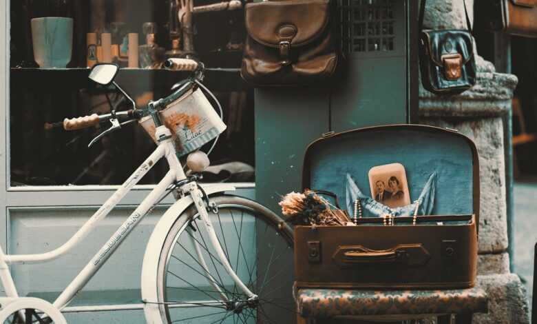 bicycle, vintage, street