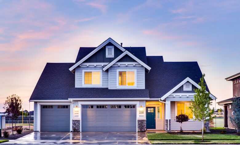 house, architecture, front yard