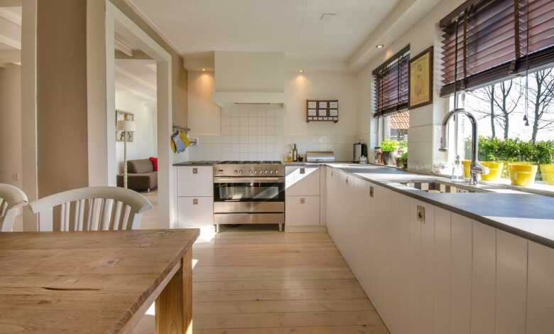 kitchen, home, interior