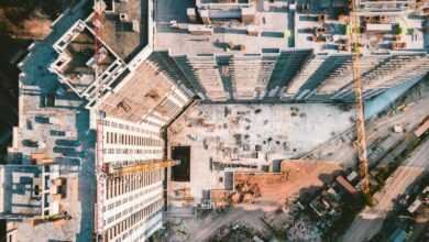 bird's eye view photography of high-rise building