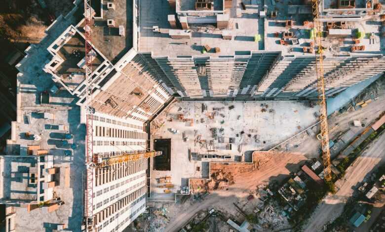 bird's eye view photography of high-rise building