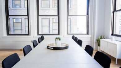 chairs, empty, office