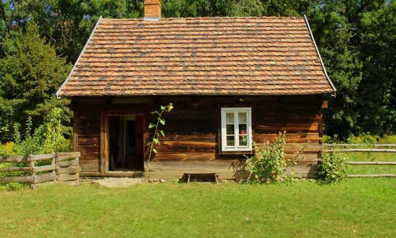 house, cottage, old hut