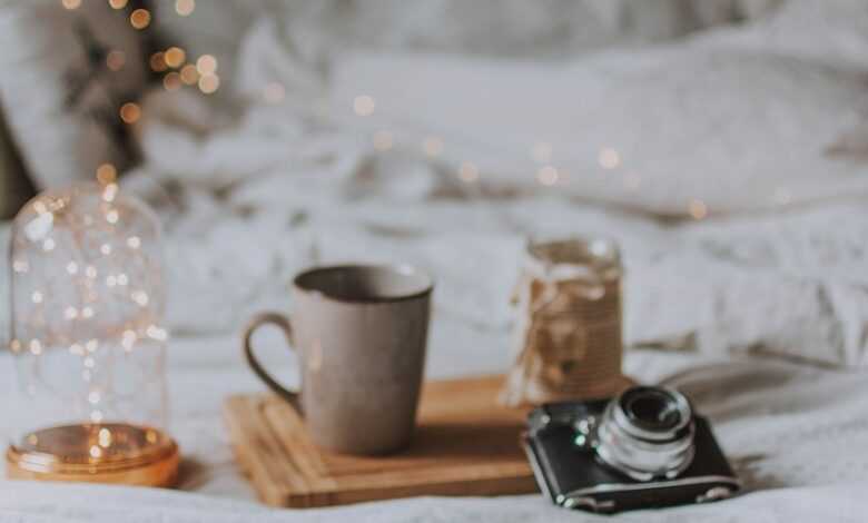 camera, book, candle