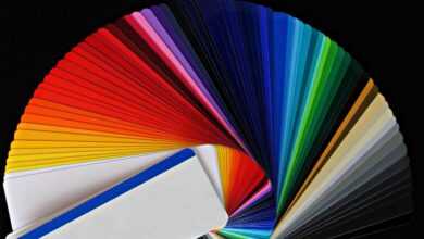 color fan, color picker, to dye