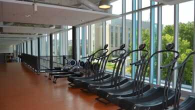 gym, exercise equipment, treamills