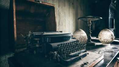 typewriter, antique, vintage