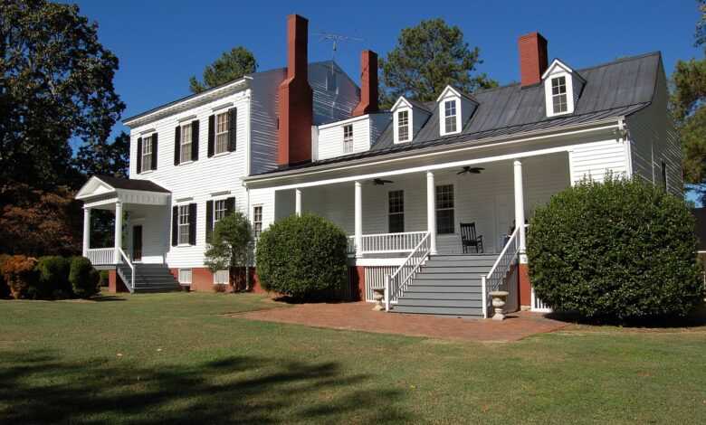 family home, american style, antebellum