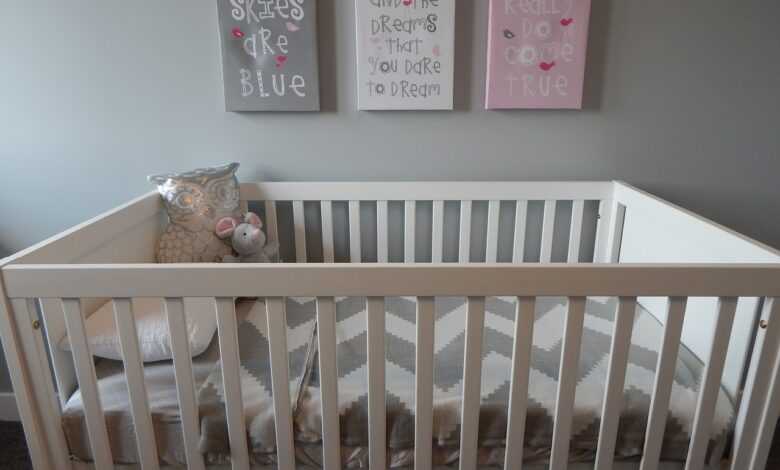 crib, nursery, baby